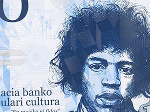 Ten dollar Jimi Hendrix silkscreen print
